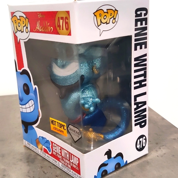 ๐ Exclusive Diamond collection Aladdin Genie with golden lamp Funko Pop! - Picture 2 of 7